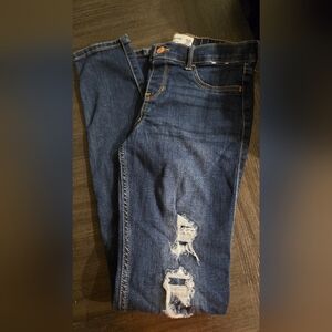 Abercrombie Kids Blue Distressed Jeans 13/14 LONG